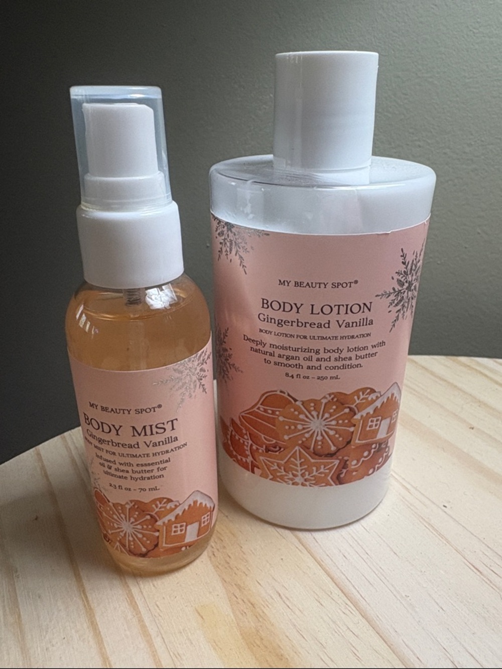 My Beauty Spot Gingerbread Vanilla Body Lotion — Soft Pink